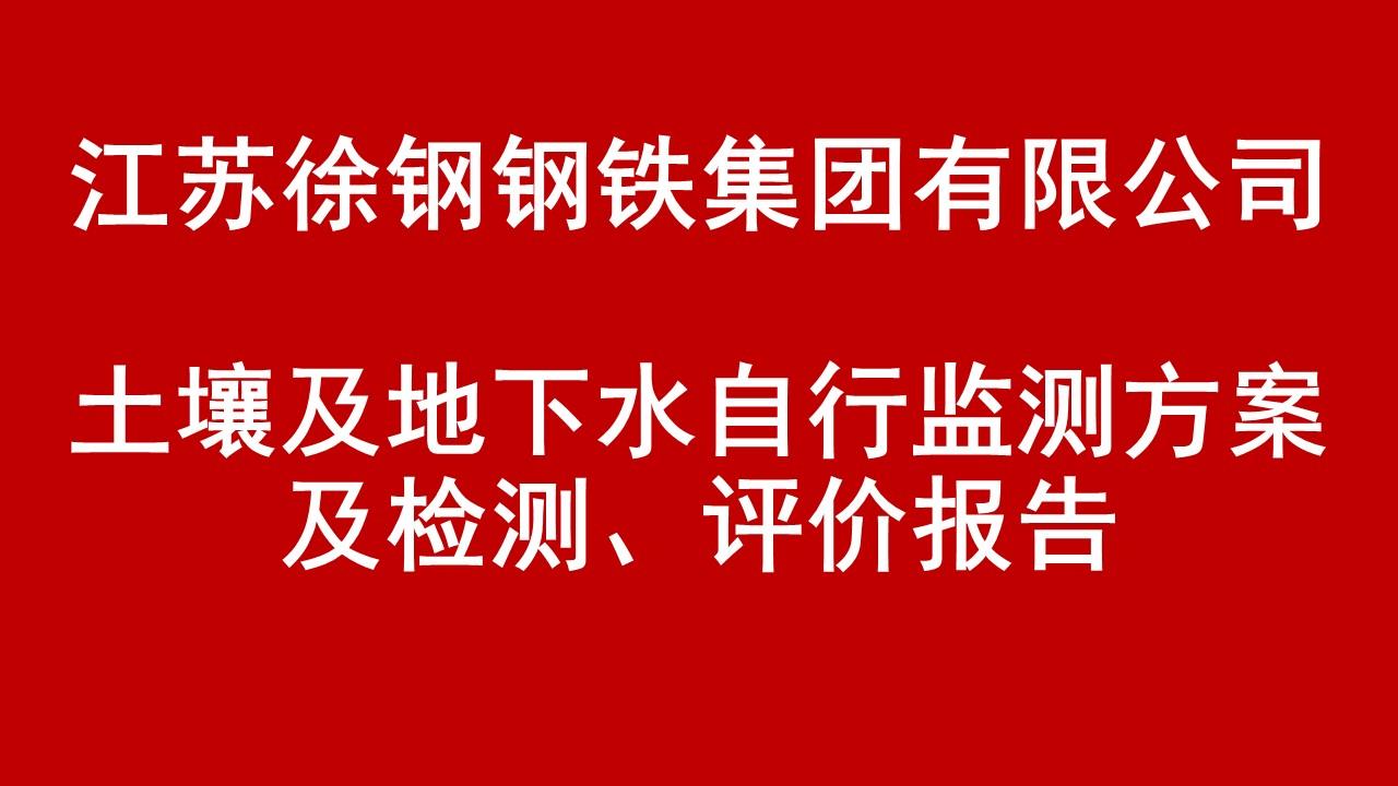 开云手机入口有限公司土壤及地下水自行监测方案及检测、评价报告